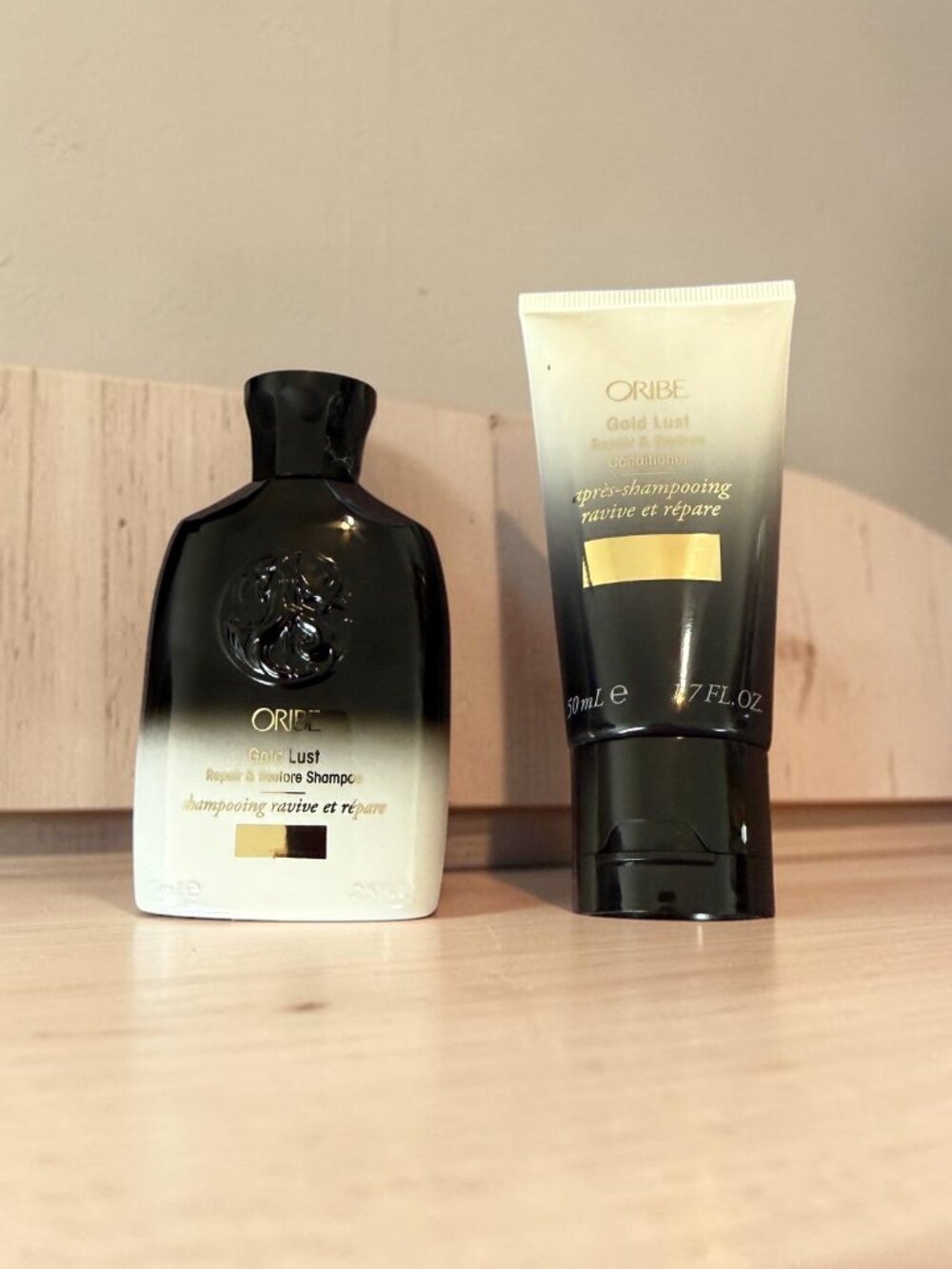 Oribe - Set of 2 Minis - Gold Lust Repair & Restore Conditioner & Shampoo, NWOT